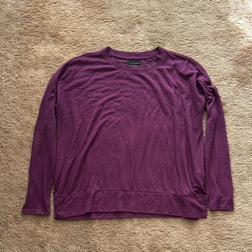 Lucky Brand Plum Knit Top